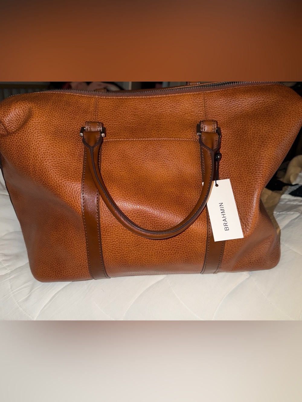 Brahmin Pebbled Leather Duxbury Duffel - Mielle Avalon BNWT